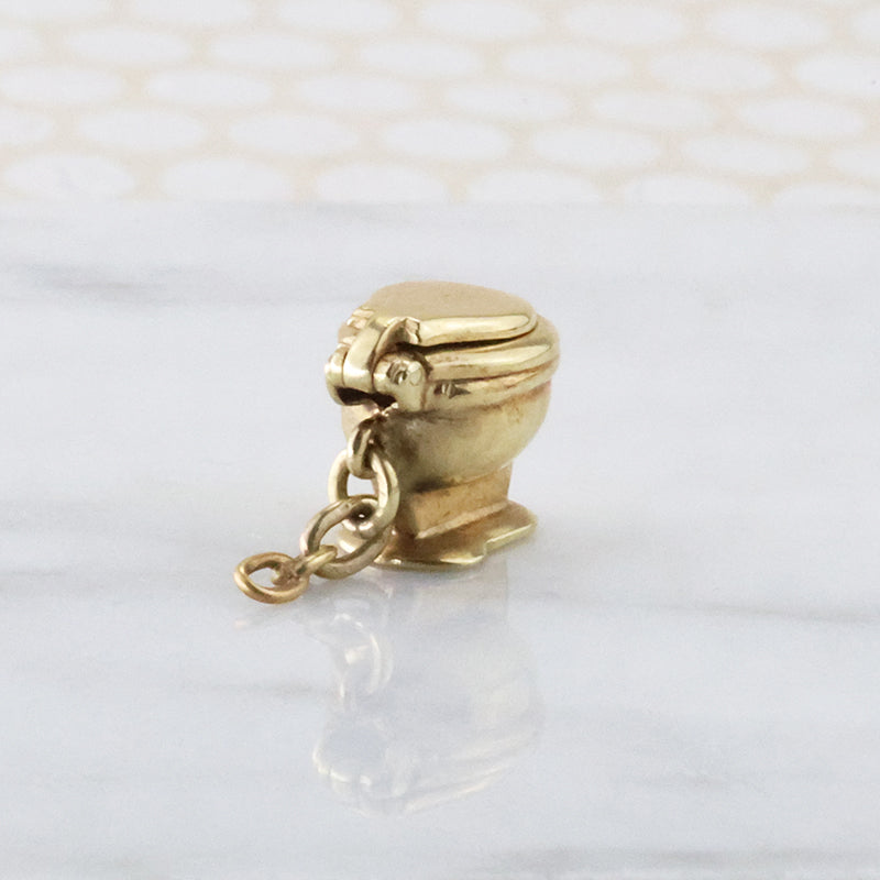 The Royal Treatment 14k Gold Toilet Charm