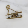 Frog on a Ladder Charm in 14k Gold