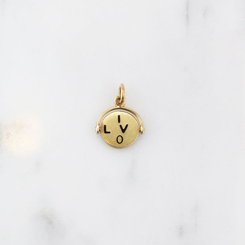 "I Love You" Spinner Charm