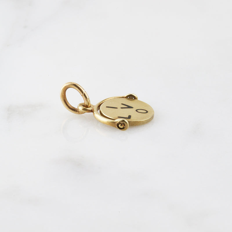 "I Love You" Spinner Charm