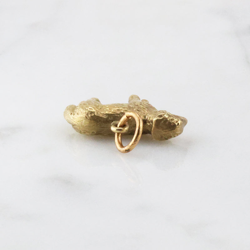 Golden Fleece Lamb Charm in 14k Gold