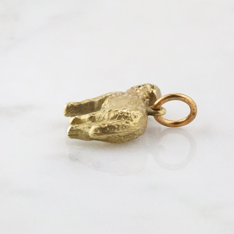 Golden Fleece Lamb Charm in 14k Gold