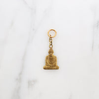 Meditative Buddha Charm in 14k Gold