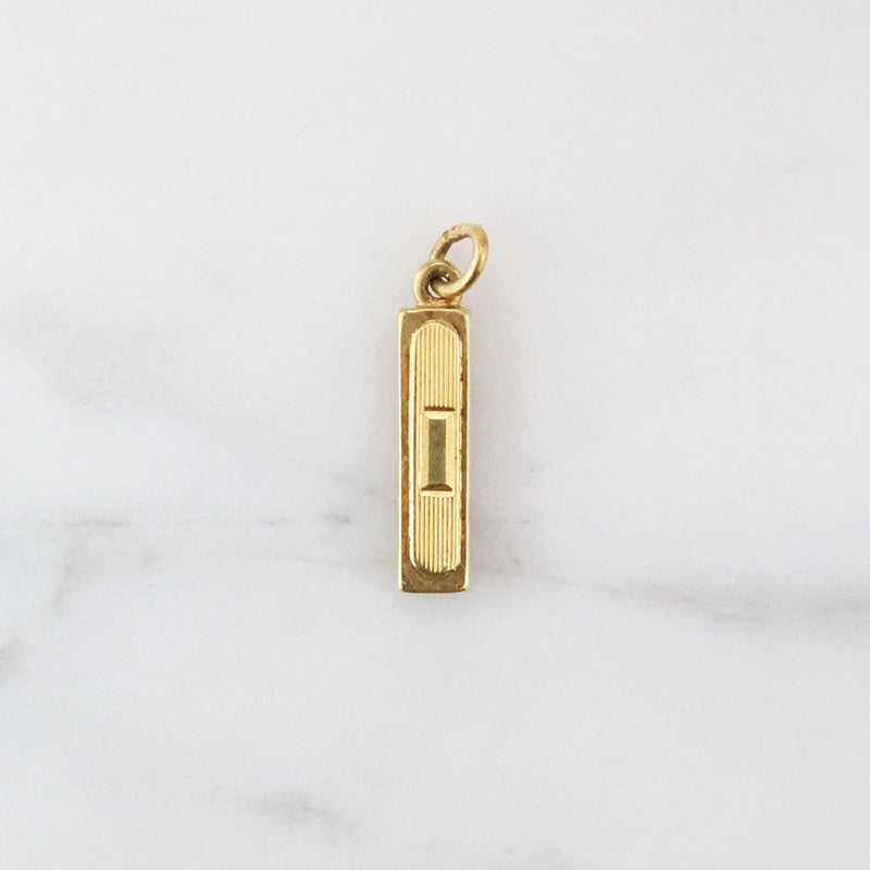 14k Gold Harmonica Charm