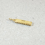 14k Gold Harmonica Charm