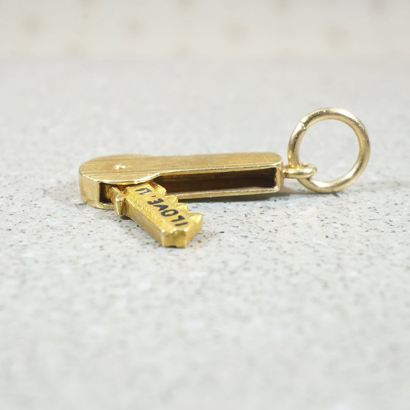 I Love You Key Charm