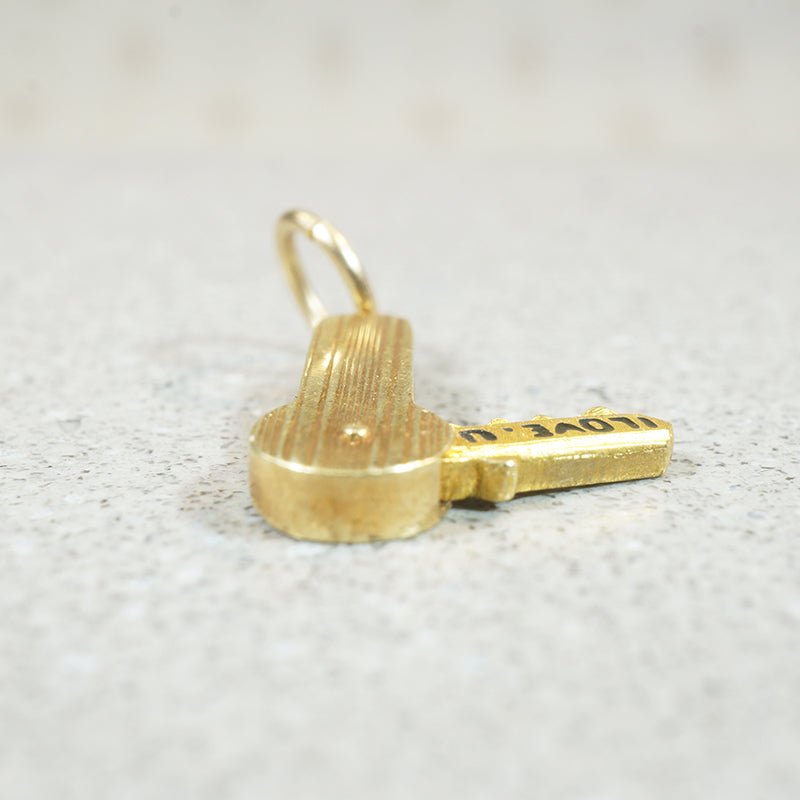 I Love You Key Charm