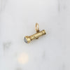 Moonstone & 14k Gold Flashlight Charm