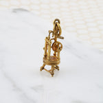 Sleeping Beauty's Spinning Wheel 14k Gold Charm