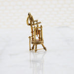 Sleeping Beauty's Spinning Wheel 14k Gold Charm