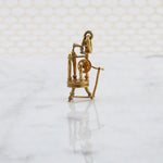 Sleeping Beauty's Spinning Wheel 14k Gold Charm