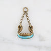 Viking Dragon Boat Charm in Silver Gilt