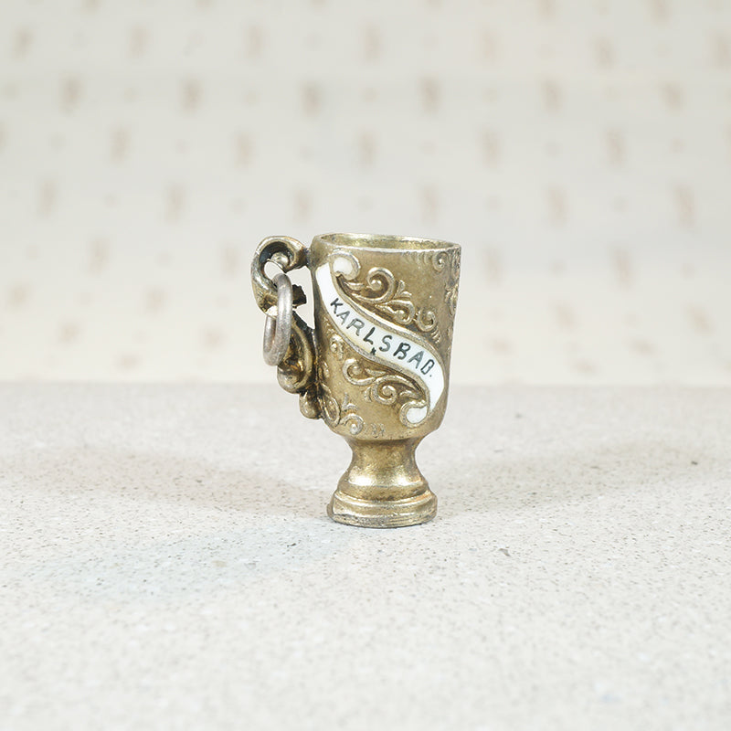 Little Sterling Silver Karlsbad Stein Charm