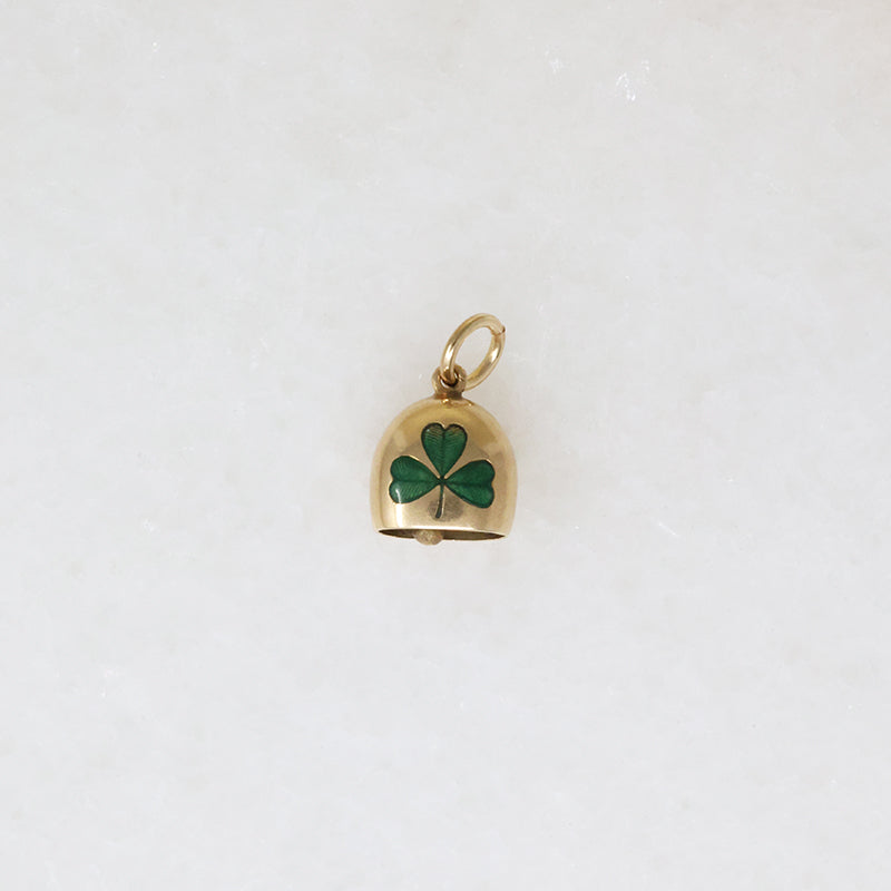A Glimmering Gold Bell Lucky Charm