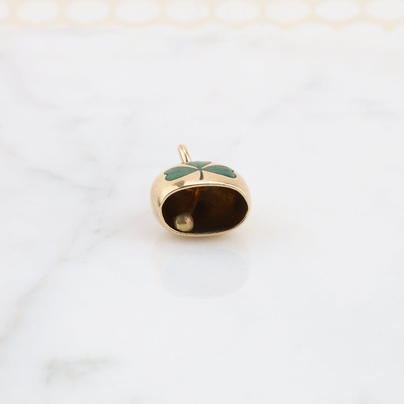 A Glimmering Gold Bell Lucky Charm