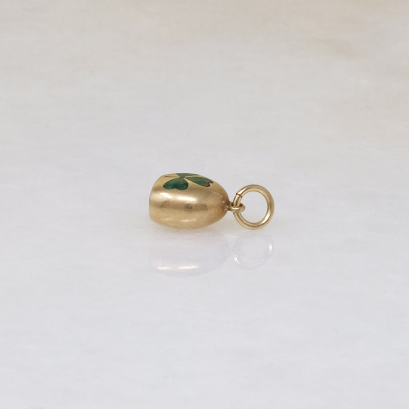 A Glimmering Gold Bell Lucky Charm