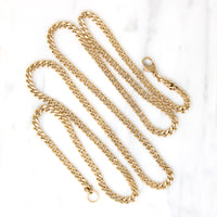 Classic Edwardian 24" 14k Gold Curb Chain