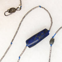 Ancient Lapis & Silver Bead Necklace by Ancient Influences