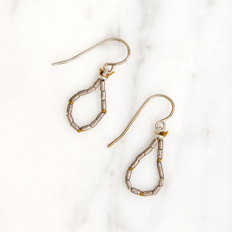 Handmade Silver & Silk Earrings by Ancient Influences