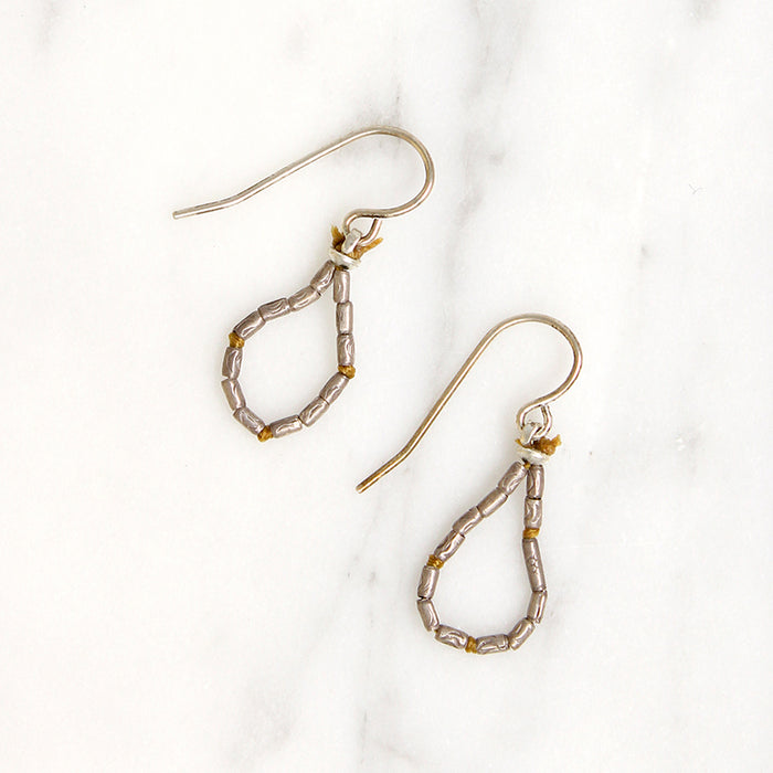 Handmade Silver & Silk Earrings by Ancient Influences