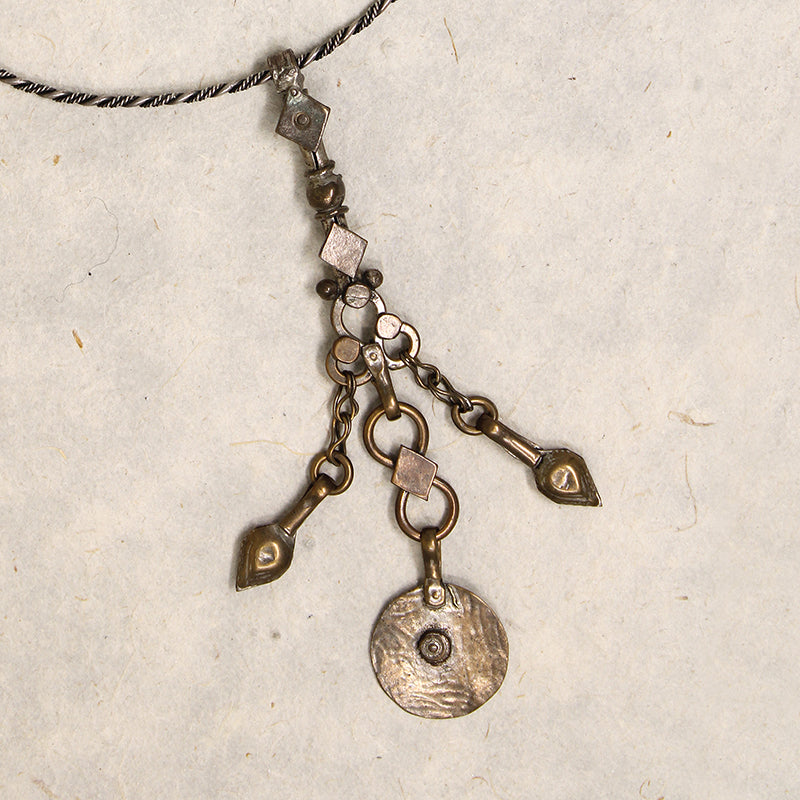 African Dangle Pendant on Torc by Ancient Influences