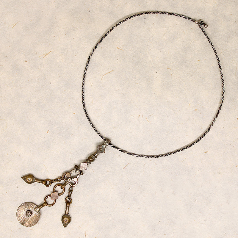 African Dangle Pendant on Torc by Ancient Influences