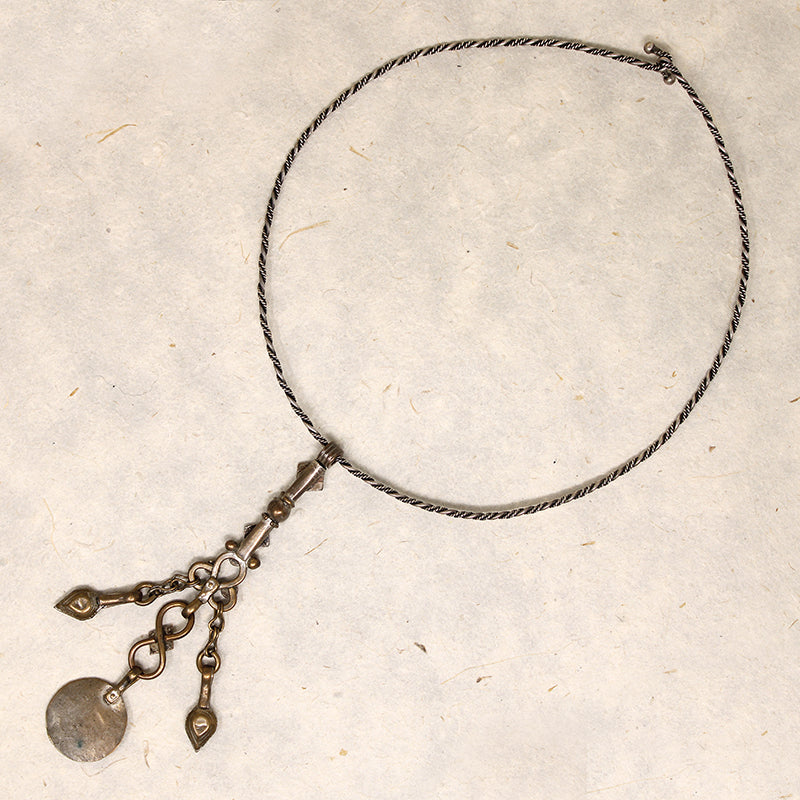 African Dangle Pendant on Torc by Ancient Influences