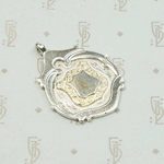 Engraved Gold on Silver 1915 English Medal Fob