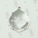 Engraved Gold on Silver 1915 English Medal Fob