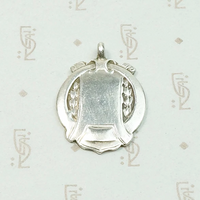 Art Deco English Sterling Silver Medal Fob