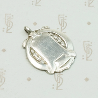 Art Deco English Sterling Silver Medal Fob
