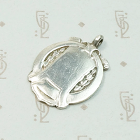 Art Deco English Sterling Silver Medal Fob