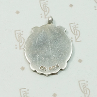 Art Deco English Sterling Silver Medal Fob