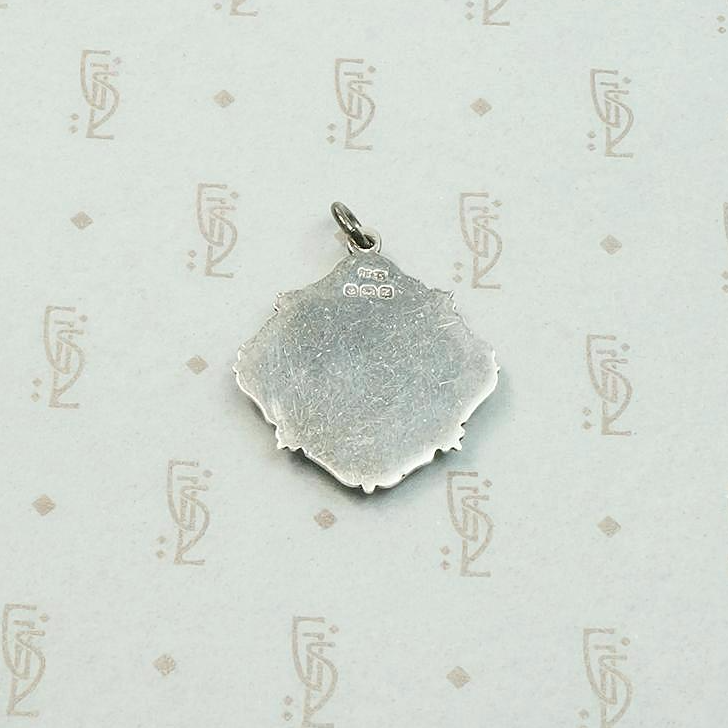 Sporty English Silver Football Medal