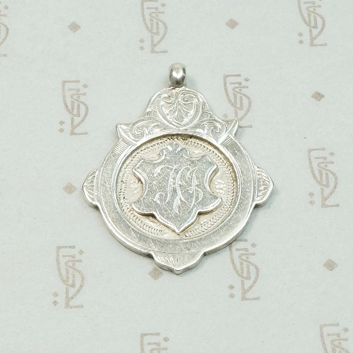 Engraved Edwardian English Silver Fob