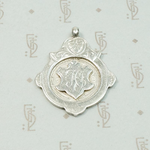 Engraved Edwardian English Silver Fob