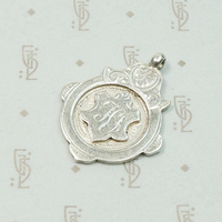 Engraved Edwardian English Silver Fob