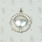 English Sterling Cricket Medal Fob Wreathed in Laurels