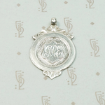 English Sterling Silver Shield "GRE" Medal Fob