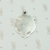 English Sterling Silver Shield "GRE" Medal Fob