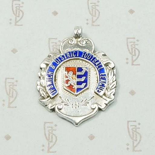 Ipswich & District Football League Enameled Fob