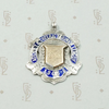 Audley Junior League Gold & Enamel on Silver Medal Fob