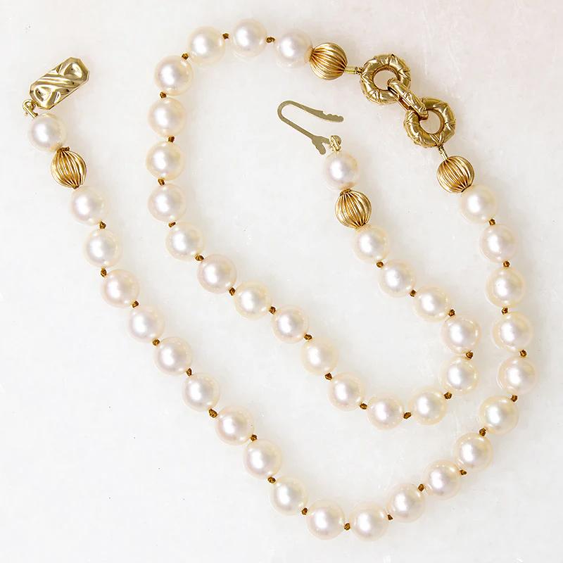 Luminous Pearls with Luxe Gold Accents by Ancient Influences