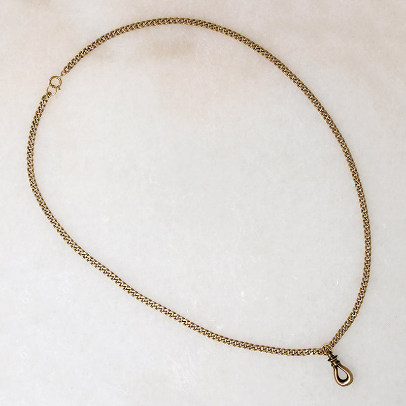 Gold Curb Chain with Best Locking Hook by Ancient Influences