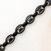 Carved Jet & Golden Oval Link Chain by Ancient Influences