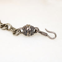 Silver Choker with Amber & Carnelian Beads by Ancient Influences