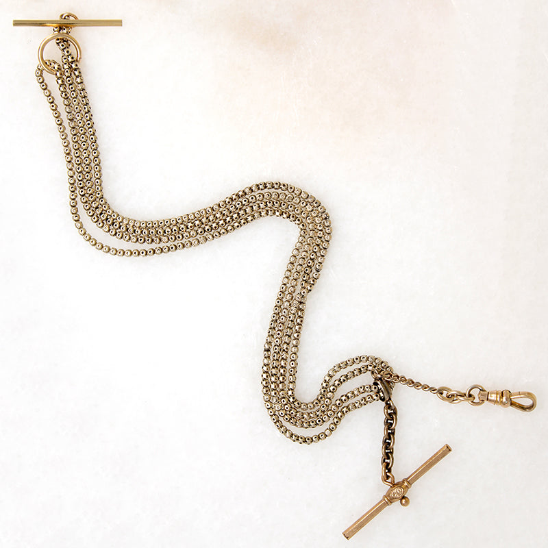Double Strand 9k Chain with Hook & T-Bar Slide by Ancient Influences