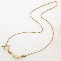 Elegant Akoya Pearl & Gold Necklace by Ancient Influences