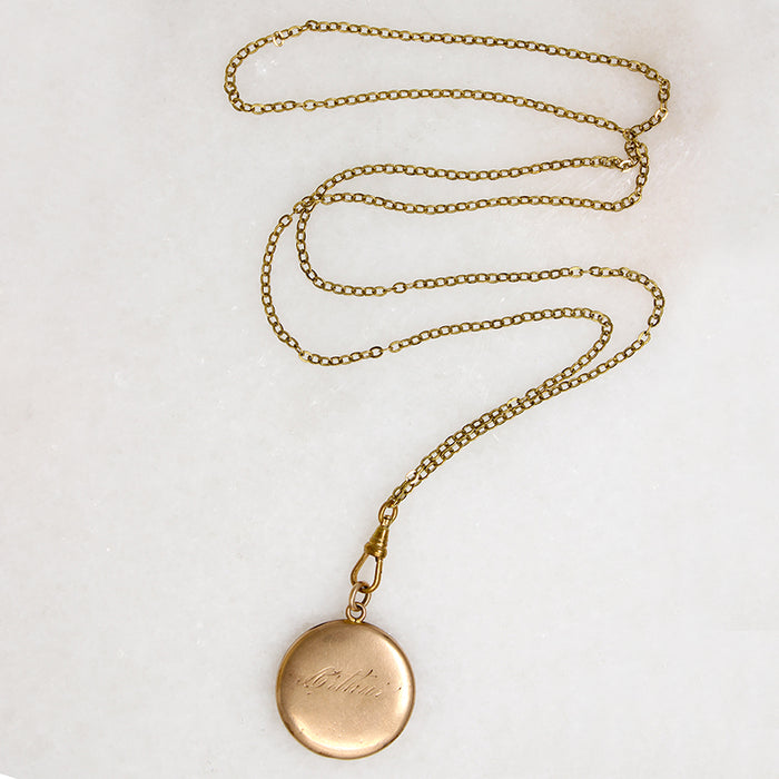 Arthur LaFrance Locket on Glittering Chain by Ancient Influences