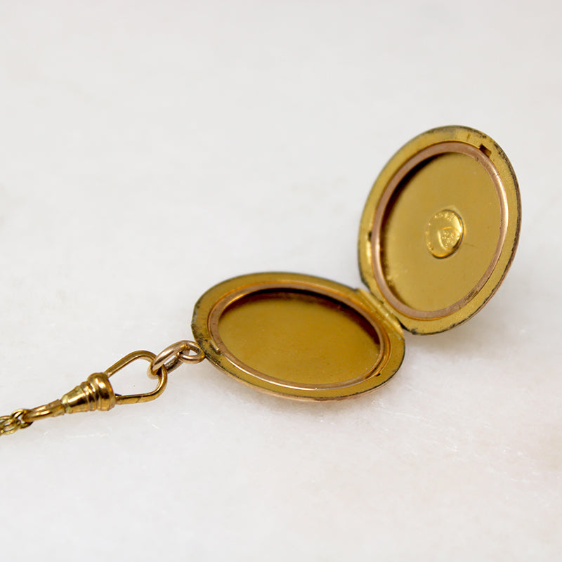 Arthur LaFrance Locket on Glittering Chain by Ancient Influences